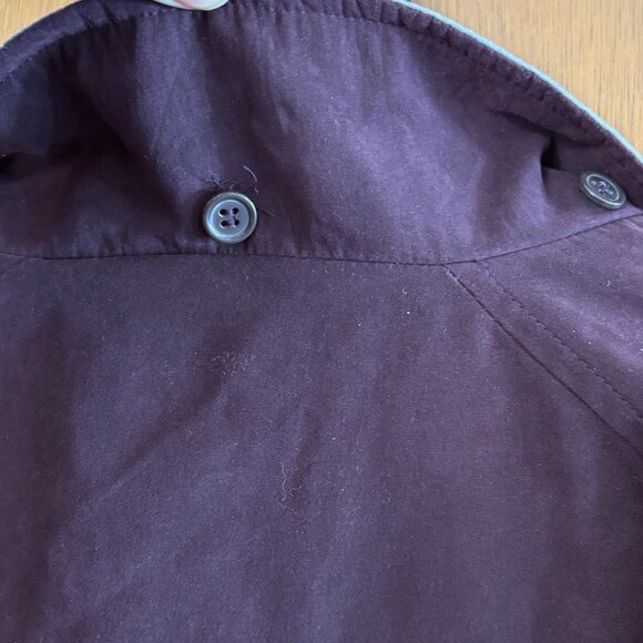 London Fog Jacket Womens Plum Large Windbreaker Oversized Baggy Gorpcore Sporty - Picture 6 of 13
